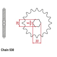 Sprocket Front 530-17T