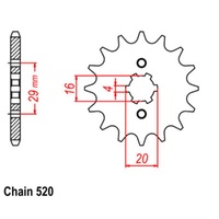 Sprocket Front 520-12T