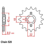 Sprocket Front 520-16T