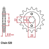 Sprocket Front 520-15T