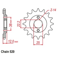 Sprocket Front 520-15T