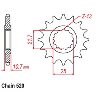 Sprocket Front 520-15T