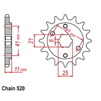 Sprocket Front 520-14T