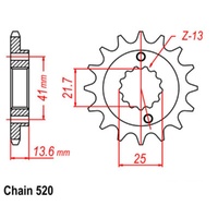 Sprocket Front 520-13T