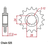 Sprocket Front 525-15T