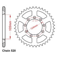 Sprocket Rear Steel 520-49T