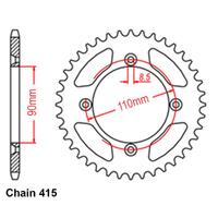 Sprocket Rear Steel 415-46T