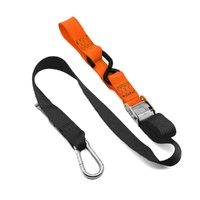 Tie Downs (2 Pack) Snap Hook 25mm Black / Orange