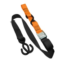 Tie Downs (2 Pack) Twin Hook 38mm Black / Orange