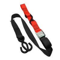 Tie Downs (2 Pack) Twin Hook 38mm Black / Red