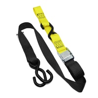 Tie Downs (2 Pack) Twin Hook 38mm Black / Yellow