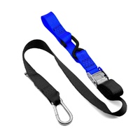 Tie Downs (2 Pack) Snap Hook 38mm Black / Blue