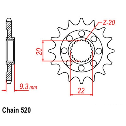 Sprocket Front 520-12T