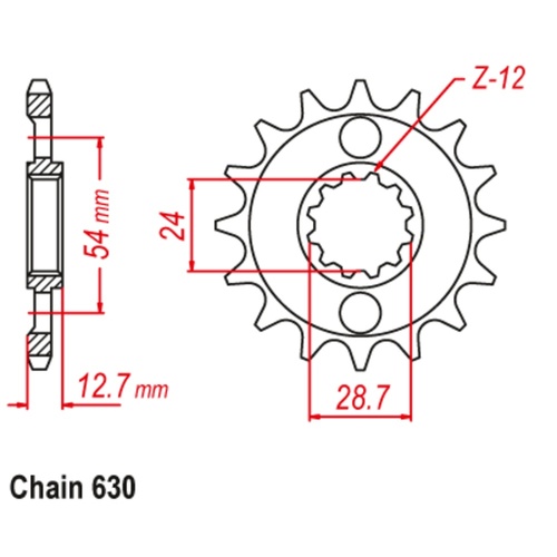 Sprocket Front 630-14T