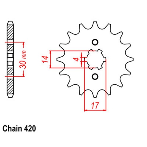 Sprocket Front 420-14T