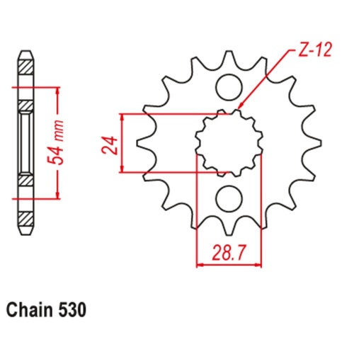 Sprocket Front 530-17T