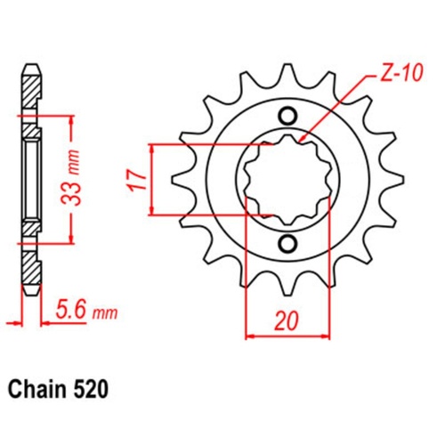 Sprocket Front 520-14T