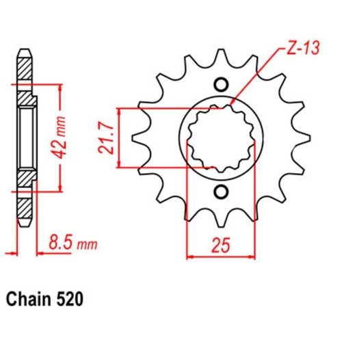 Sprocket Front 520-14T