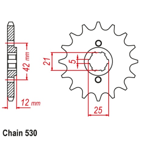 Sprocket Front 530-16T