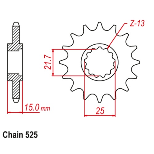 Sprocket Front 525-16T