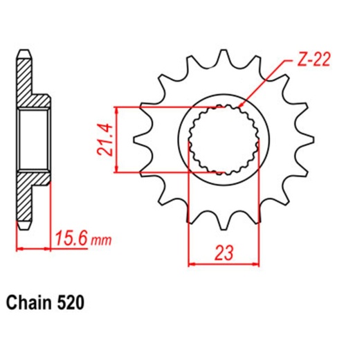 Sprocket Front 520-15T