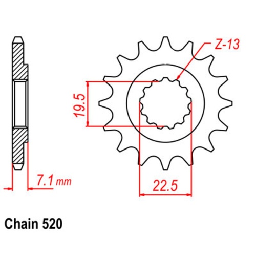 Sprocket Front 520-16T