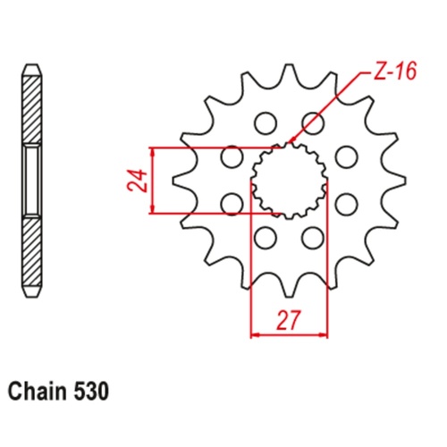 Sprocket Front 530-17T