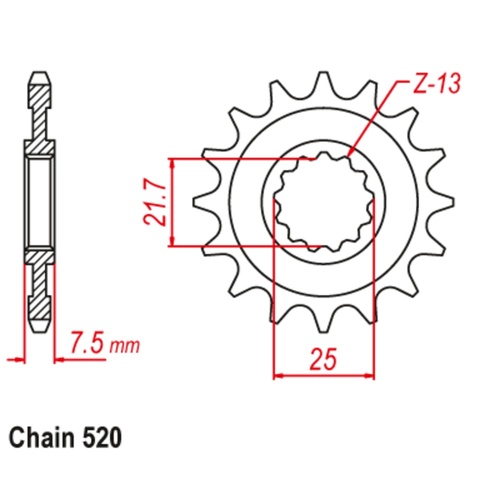 Sprocket Front 520-15T