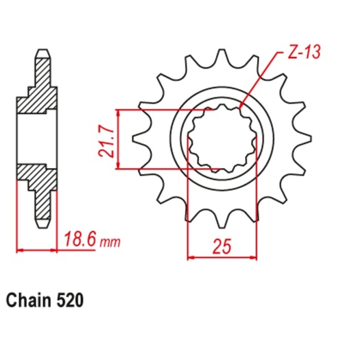 Sprocket Front 520-15T