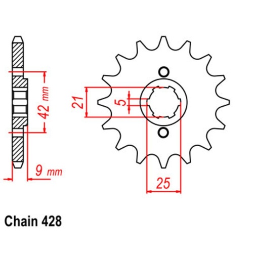 Sprocket Front 428-19T