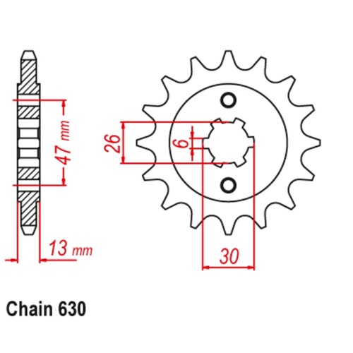 Sprocket Front 630-16T