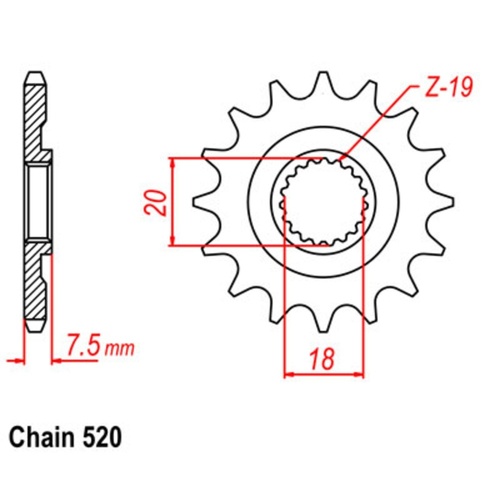 Sprocket Front 520-12T