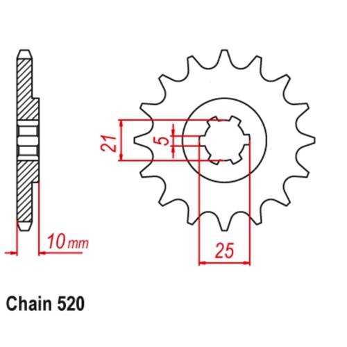 Sprocket Front 520-15T