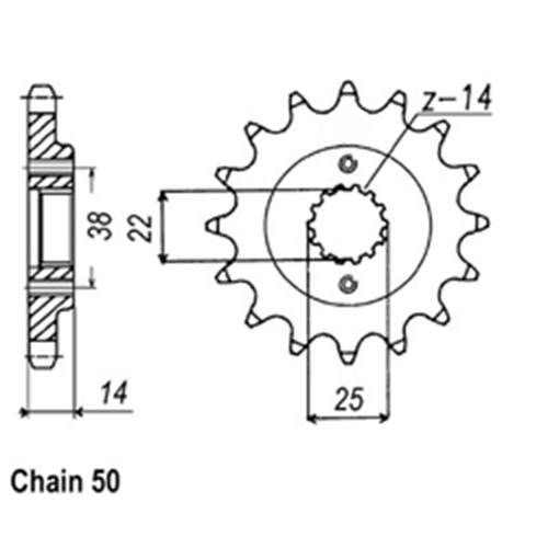 Sprocket Front 520-15T