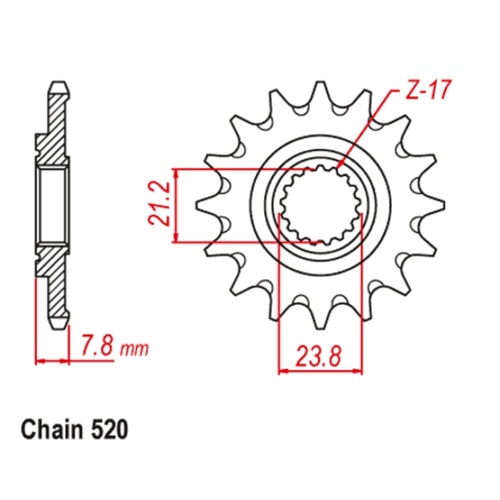 Sprocket Front 520-13T