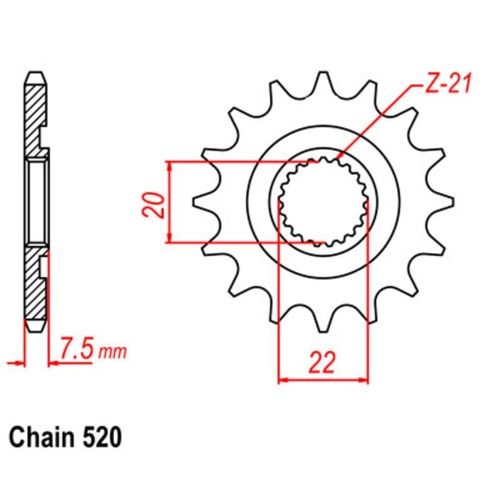 Sprocket Front 520-12T