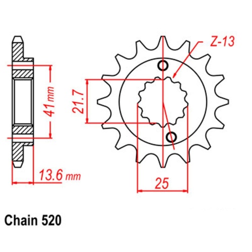 Sprocket Front 520-15T