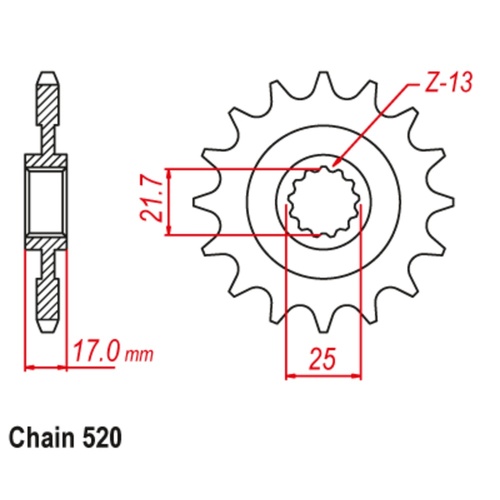 Sprocket Front 520-15T