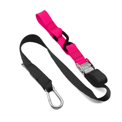 Tie Downs (2 Pack) Snap Hook 38mm Black / Pink