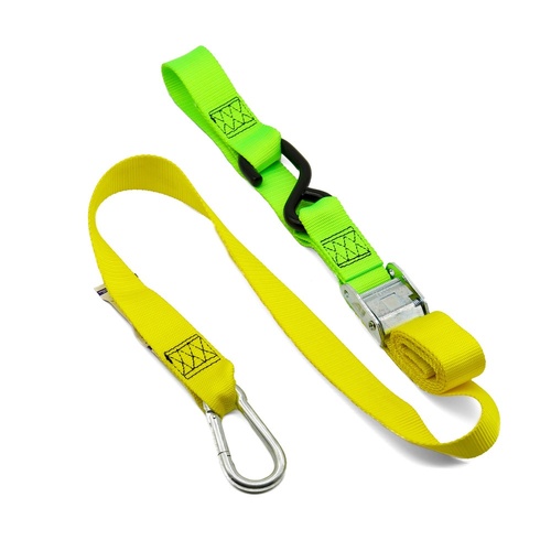 Tie Downs (2 Pack) Snap Hook 38mm Yellow / Green